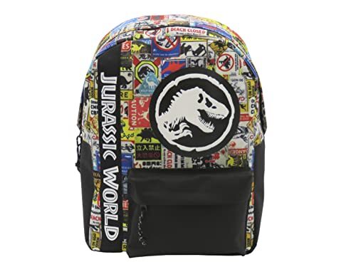 CYP Brands Jurassic World rugzak, aanpasbaar, schoolrugzak, jeugdtassen, reizen, backpack, meerkleurig, Jurassic Park, officieel product (CyP Brands)