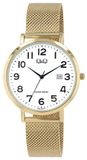 Q&Q Herenhorloge - diameter 40 mm - Milanese band - Datum - 3 ATM waterdicht - Verstelbare band