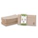 GREENBOX 100 stuks papieren servetten 33 x 33 cm gerecycled papier ongebleekt I bruine servetten 1-laags I gastronomische servetten 1/8 vouw I snackservetten I feestservetten