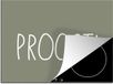 Merkloos KitchenYeah® Inductie beschermer 71x52 cm - Spreuken - Proost! - Quotes - Drinken - Kookplaataccessoires - Afdekplaat voor kookplaat - Inductiebeschermer - Inductiemat - Inductieplaat mat