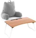 InnovaGoods Pack Multifunctionele Vouwtafel en Leeskussen met armsteunen