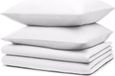 Blumtal Housse de couette Microfibre Nova - 2 x Housse de couette une personne 135 x 200 cm - 2 x Taie d'oreiller 40 x 80 cm - Blanc