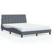 vidaXL Bedframe Hanko Donkergrijs Fluweel 140x200 cm
