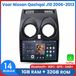 Awesafe Autoradio - Geschikt Voor Nissan Qashqai J10 2006 t/m 2013 - Draadloos Apple Carplay & Android Auto - 1GB + 32GB - 4 Core processor - Bluetooth & Wifi GPS Navigatie