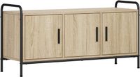 vidaXL Tv-meubel 79,5 x 33 x 50 cm Sonoma Eiken Bewerkt hout