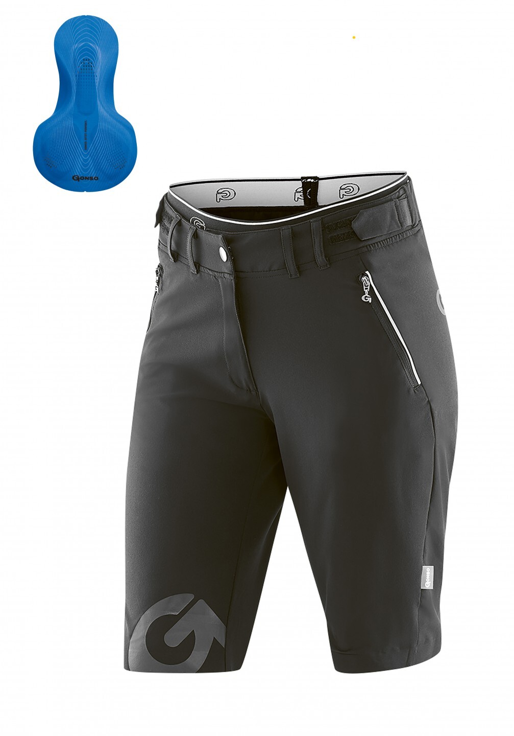 GONSO Sitivo Bike Shorts W / black/skydiver / Dames / 38 / 2023