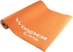 Wonder core Yogamat 170x60x0.6 cm oranje en grijs