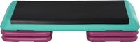 HOMCOM Stepboard - In hoogte verstelbaar - Antislip - Stabiel - Zwart/Groen/Paars