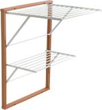Marque non spécifiée Étagère à linge suspendue Cage d'escalier - Bois cerisier