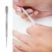 Beautytools.be BeautyTools Manicure Bokkepoot Metaal/Nagelriem Duwer Voor Vingernagels - Cuticle Pusher - Dubbelzijdig Bokkepoot/Lepeltje (NP-0331) INOX