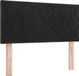 vidaXL Hoofdbord Zwart 90 cm Fluweel