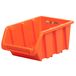 Boîte empilable, atelier, garage, boîte de rangement visible, boîte de rangement de bouteilles, boîte empilable, boîte de tri, boîte 120x195x90 mm, orange, boîtes empilables, boîtes de rangement en plastique