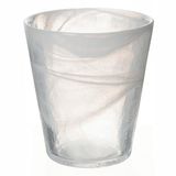 Villa d'Este Home Tivoli 1996 Set van 6 waterglas conisch 250 ml van glas met kleurverloop wit albast