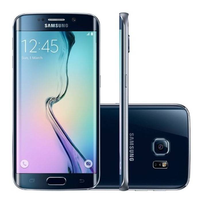 Samsung Samsung Galaxy S6 Edge Smartphone Unlocked SIM Free - 32 GB - Nieuwstaat - Zwart -