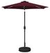 Syfax Tuinparasol met LED-lampen en voet 2,3 x 2,3 m Polyester
