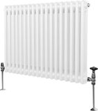 Traditionele Monster Group BV Traditionele 2 Kolom Radiator - Wit - 600x832mm