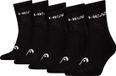 HEAD unisex 5P halfhoge sokken elements zwart
