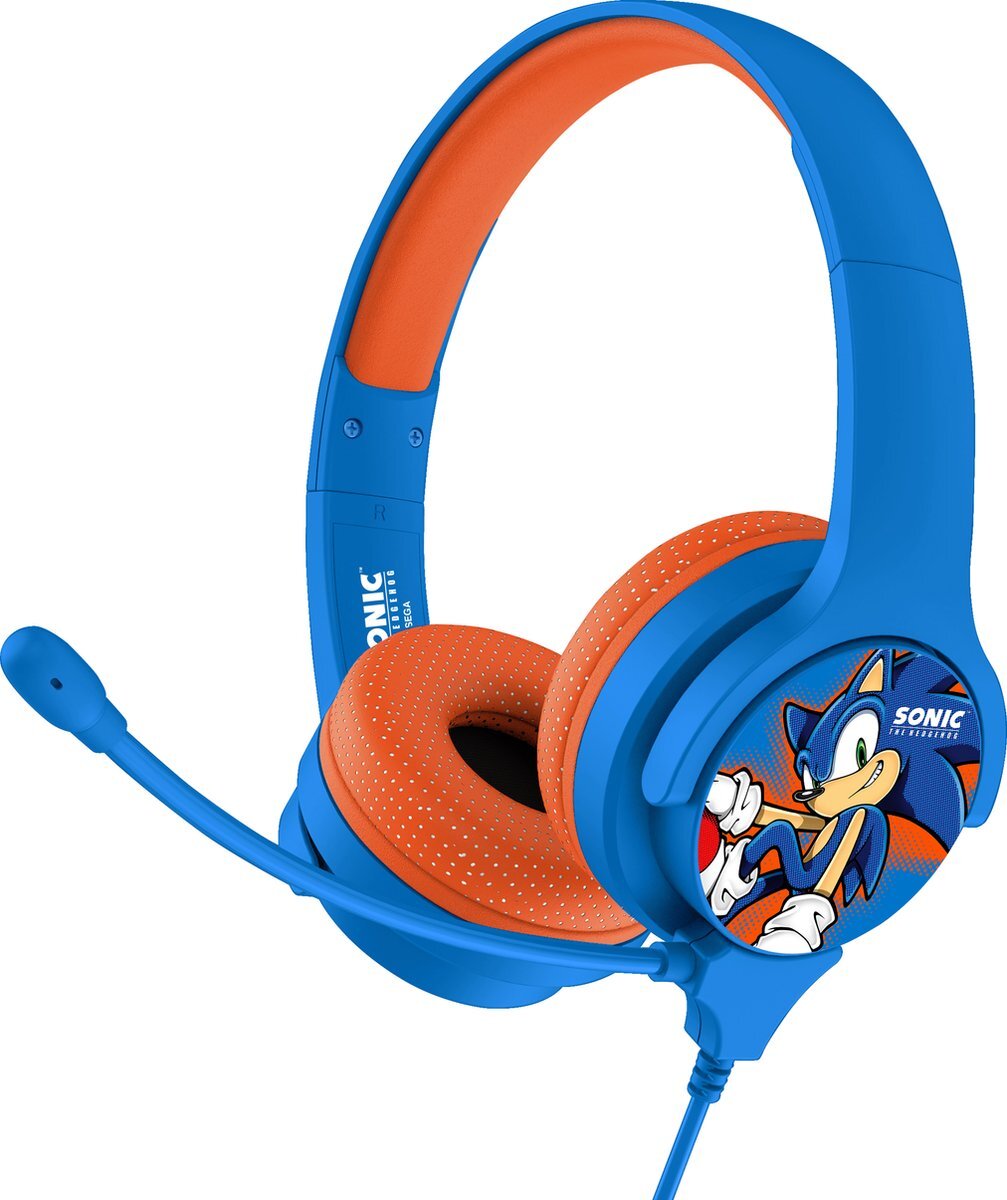 OTL Technologies Sonic - junior koptelefoon - afneembare microfoon - volumebegrenzing - verstelbaar blauw