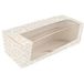 50 Thepack 50 stuks gebakdozen met venster 250 g/m² + Opp 26 x 11 x 8 cm wit Nano-Micro golfkarton