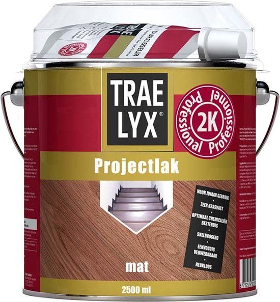 Traelyx Projectlak - 2.5L - Mat - Voor binnen - Blank