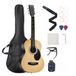 VEVOR guitare acoustique dreadnought 36 pouces / 914,4 mm kit pour débutants avec housse, naturel