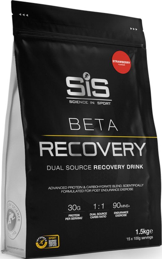 Science in Sport SIS BETA Recovery Drink Poeder Aardbei 1,5 kg