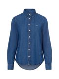 GANT Blouse blauw denim