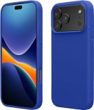 kwmobile telefoonhoesje geschikt voor Apple iPhone 17 Pro - Hoesje met siliconen coating - Smartphone case in Baltisch blauw