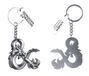 Konix Dungeons & Dragons 3D Logo Keychain Gris