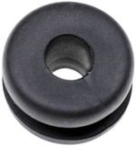 TRU COMPONENTS TC-10820708 Kabeldoorvoering Klem-Ø (max.) 5 mm Plaatdikte (max.) 1.5 mm PVC Zwart 1000 stuk(s)