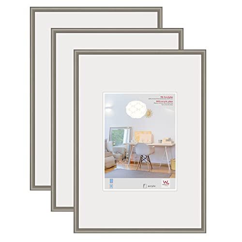 Walther Design New Lifestyle, fotolijst, staal, 27,7 x 42 cm (DIN A3)