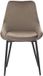 Vente-unique Set van 2 stoelen MASURIE - Fluweel - Taupe