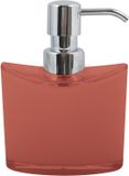 MSV Manihi Zeepdispenser – Vloeibare Zeep Dispenser met Pompje – Badkamer Accessoires – Terracotta Rood – Kunststof