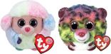 TY - Peluche - Teeny Puffies - Rainbow Poodle & Dotty Leopard