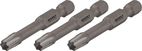 HAZET 2223SLG-T10/3 schroevendraaierbits, zeskant 6,3 (1/4 inch), voor binnen TORX-profiel, sleutelbreedte: T 10, afmetingen: 50