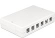 Delock Uitvoerdoos voor 6 of 12 Keystone modules / wit