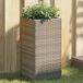 Maison Exclusive - Jardinière gris, 30x30x60 cm, en polyrotin