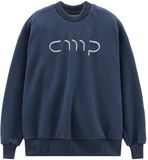 CMP Trui Heren Blauw Polyester Ronde Hals Lange Mouw Maat XXL