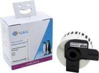 G&G ET-B-G-22225 Ruban d'étiquettes continu 38 mm x 30,48 m incolore