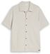 Tom Tailor Chemise à manches courtes Homme M Blanc cassé Coton