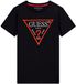 Guess T-shirt met logo 1981 kind Zwart Katoen Unisex 8 jaar