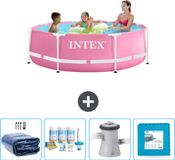 Intex Rond Frame Zwembad - 244 x 76 cm - Roze