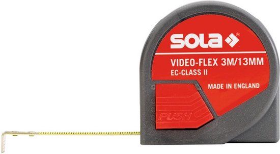 Sola Video-Flex VF Rolbandmaat - 3m x 13mm - Met afleesvenster