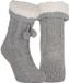 Apollo Pantoufles - Enfants - Tricoté - Chaussettes pantoufles - Gris clair - Taille unique 36/41 - Polaire