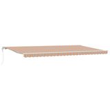 vidaXL Auvent solaire électrique 600 x 300 cm Orange