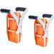 Pince de levage double pour pierre, charge 299 kg, lot de 2, avec revêtement caoutchouc (0-60 mm), usage lourd pour panneaux, verre et granit.