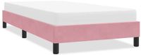 vidaXL Bedframe - 90x220 cm - Fluweel - Roze