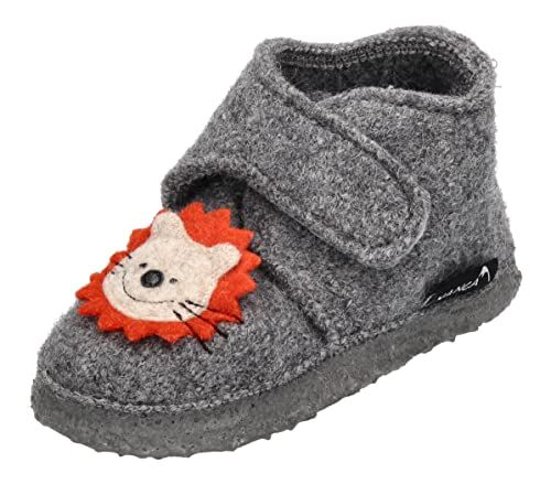 NANGA Babyjongens Lion King pantoffels - Middelgrijs - Maat 18 EU
