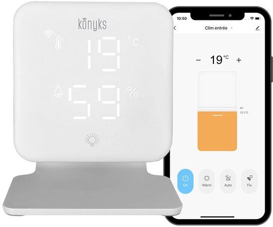 Konyks Climpac Slimme thermostaat Wit