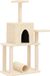 vidaXL Kattenmeubel met sisal krabpalen 122 cm crèmekleurig